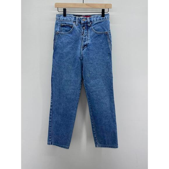 Vintage‎ Z Cavaricci High Rise Button Fly Straight Jeans Style 0219553P - Picture 1 of 7